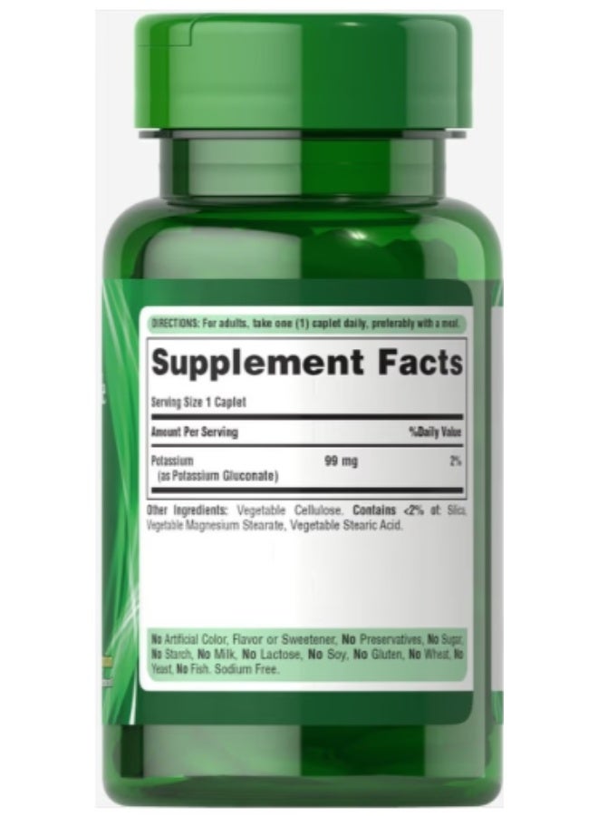 general Puritans Pride Potassium 99MG CAPLET 100s - Image 2